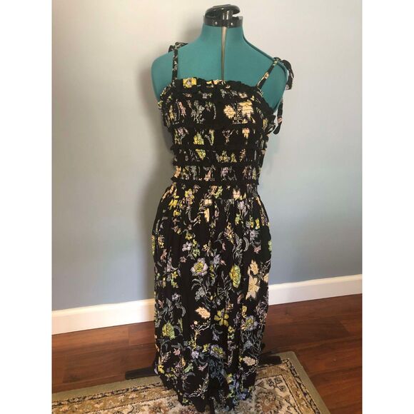 Free People Isla Midi Floral Boho Ruffled Sundress, size XS - Picture 2 of 5